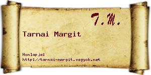 Tarnai Margit névjegykártya